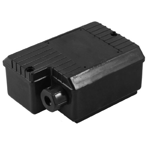Caja de conexiones negra de plástico 12 cm miniatura 1