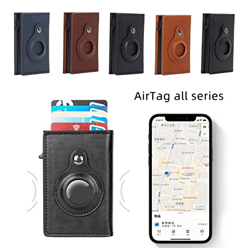 Porta-cartões Carteira, Porta-cartões Anti-perda Anti-riscos Liga de Alumínio para PU (Fibra de Carb