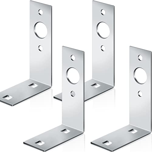 Dunzy Galvanized Trailer Light Brackets Mounting L Shape Tail Light Bracket for Boat Utility Trailer Parts Accessories, 4.5 x 3 x 1.5 Inch(4 Pcs) by Dunzy - Used condition - US$12.09