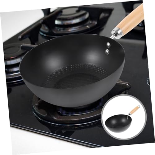 Wok japonés pequeño antiadherente con fondo redondo miniatura 6