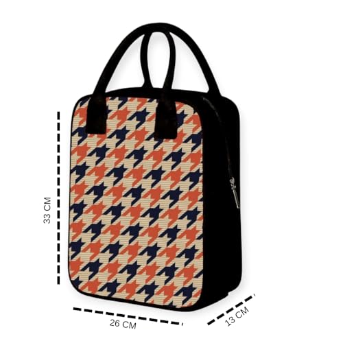 Image of Nibbler Lunch Bag Office Tiffin Bags for Men Women | Insulated Hot Cold Travel Lunch Bag | for Lunch Tiffin Box & Bottle | Multi-use Storage I for Office & School (Shepherd's)