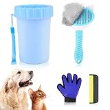 🐶 【Diseño de mango ergonómico】 El agarre cómodo y el agarre antideslizante evitan la fatiga de la mano y la muñeca, lo que le permite cepillar a su amigo peludo según sea necesario. Ideal para el cepillado diario.