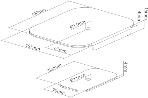 My Wall Tischbefestigung-Verstärkung für Monitorarm HZ28L Schwarz
