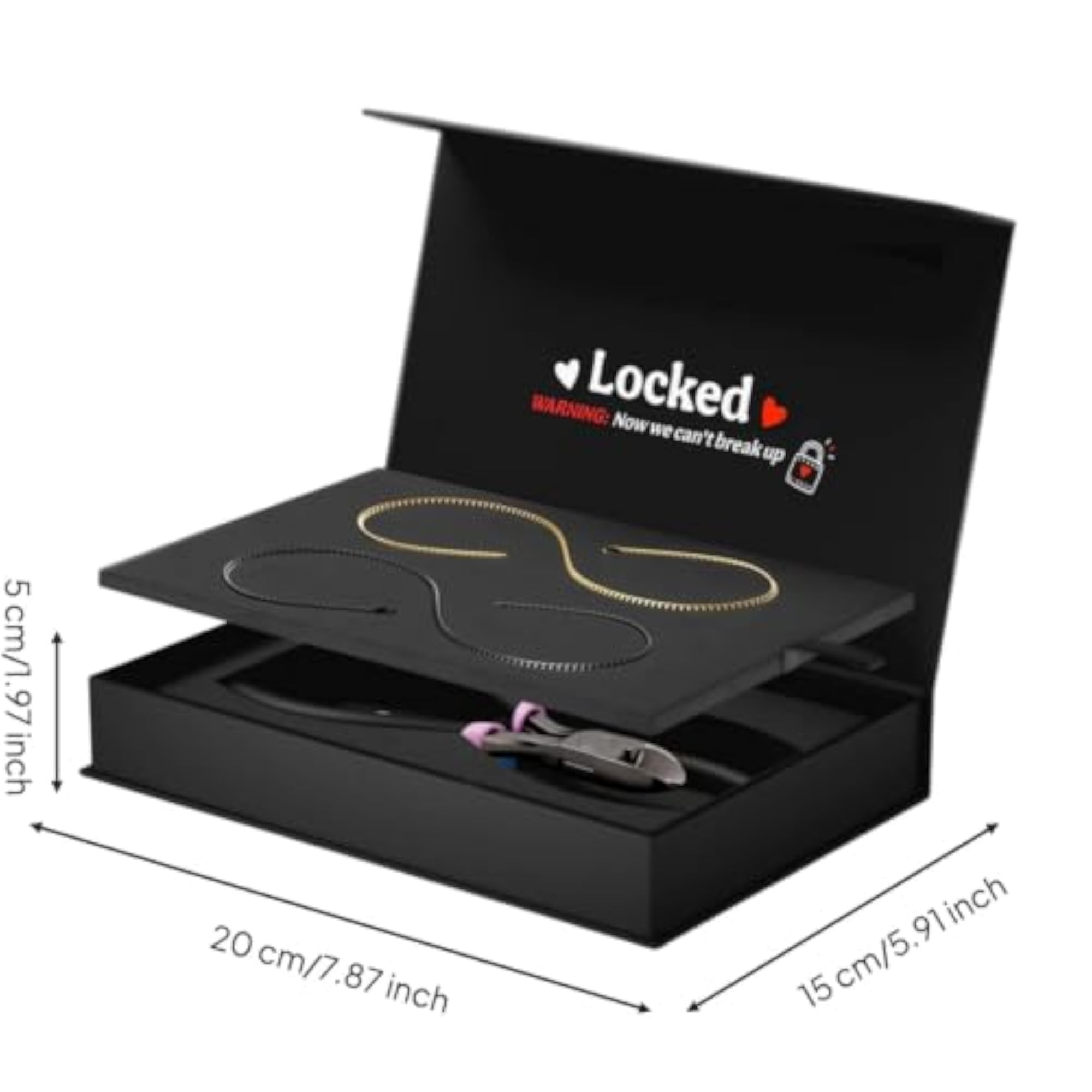 Matching Couples Romantic Locking Bracelet Set, Timeless Gift