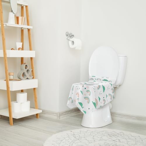 Blissful Diary 30 Pcs Toilet Seat Covers Disposable for Toddlers & Adults, Extra Large Waterproof, Portable Package for Travel, Kids Potty Training — view 6