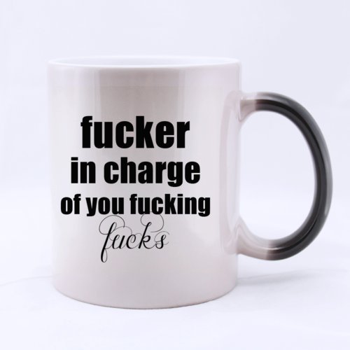 Fucker In Charge Of You Fucking Fucks Rude Saying - Funny Magic Morhping Mug 11Oz Coffee Mugs Cool Unique Birthday Or Christmas Gifts For Men And Women By Easyolife #TOP1