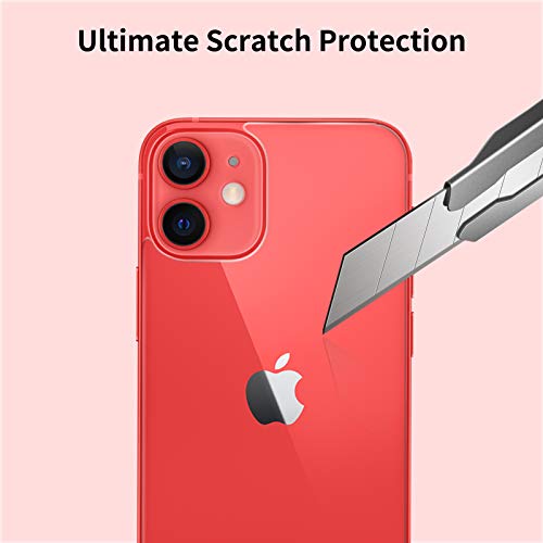 Beeyoka [2 Pack] Back Screen Protector Compatible With Iphone 12, Anti Scratch/Bubble Back Tempered Glass Screen Protector Ultra Thin Rear Film (6.1 Inch) #TOP1