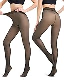 LNMBFV Women Thermal Fleece Lined Tights One Seam...