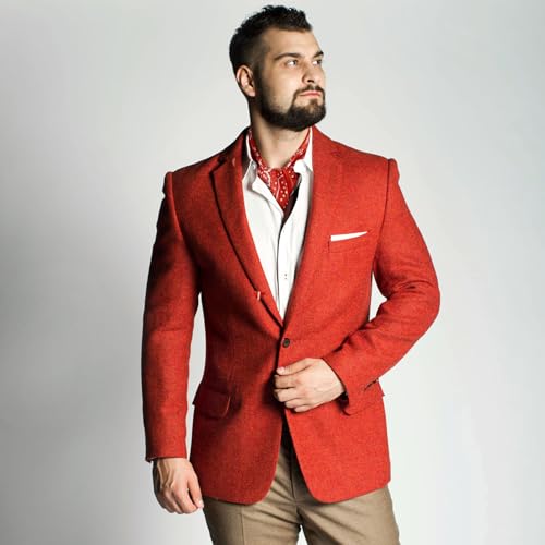 Gerinly Red Men'S Neckerchief With Paisley Pattern thumb #3