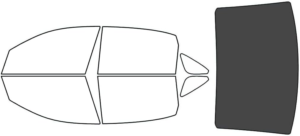Rvinyl Window Tint Kit Compatible with Chevrolet Impala 2006-2013 - Rear Windshield Precut Kit - 20%