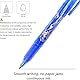 HABNI 10 Stück Radierbarer Kugelschreiber Blau Radiergummi Stift, 0.5mm Nachfüllbarer Radierstift, Tintenroller Radierbar, Gelschreiber Radierbar, Friction Stifte, Gelstifte Set für Grundschule