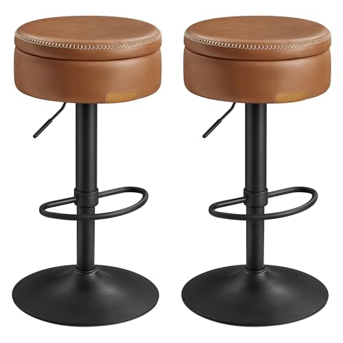 VASAGLE EKHO Kollektion - 360° drehbarer Barhocker, 2er Set,...