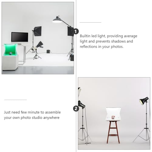 Mini tente photo LED 40 cm pliable éclairage réglable pour objet - 6
