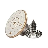 20 Sets 17mm Replacement Jeans Buttons Pants Metal Button Snap Denim Buttons Replacement Kit Suspender No Sew Buttons with Rivets