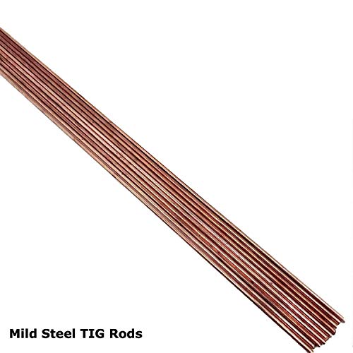 MILD Steel TIG Welding Filler Rods Wire 1.6mm 2.4mm 3.2mm Gas Welding CCMS by BMF DIRECT® (100, 2.4mm)