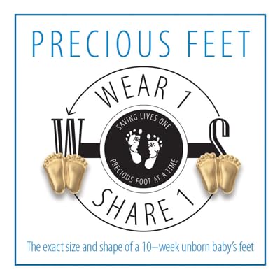 Precious Feet Gold-Colored Lapel Pin