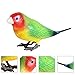 ibasenice Birds Figures Bird Toys Miniature Figurines, Tiny Toys Miniature s Parakeet Plush Plastic Parrot Model Outside Outside