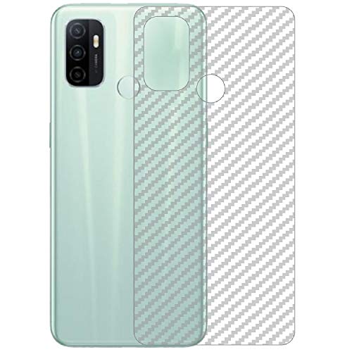 Image of Compatible with Oppo A32 Back Screen Protective Film Carbon Fiber Skin Transparent Screen Guard Sticker