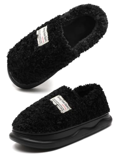 Image of Slippers for Women Men, Memory Foam Slippers for Women, Soft Thick Fuzzy Bedroom House Shoes Indoor Outdoor