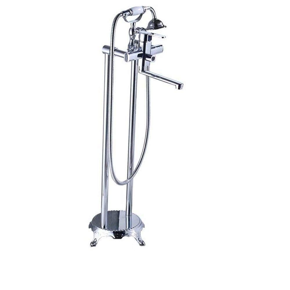 Robinet de baignoire sur pied au design luxueux et épuré pour salle de bain moderne