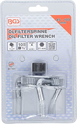 BGS 1031 | Ölfilterspinne, 3-armig | für Ölfilter Ø 60 - 100 mm | inkl. Adapter