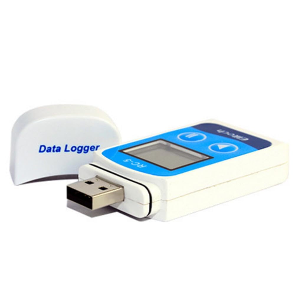 5 unidades RC-5 LCD Display USB Temperatura Data Logger Recorder Sensor Externo - Azul