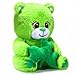 Kasyat St. Patrick's Day Bear Stuffed Animal with Shamrock 12 Inch Plush Bear Cute Stuffed Bear Plushie Shamrock Lover Birthday St. Patrick's Day Party Favor Gifts