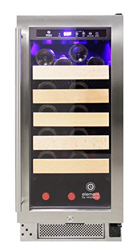 Vinotemp El-33Wcst Connoisseur Series 33 Single-Zone Refrigerator, Wine Cooler, One Size, Stainless Steel #TOP2