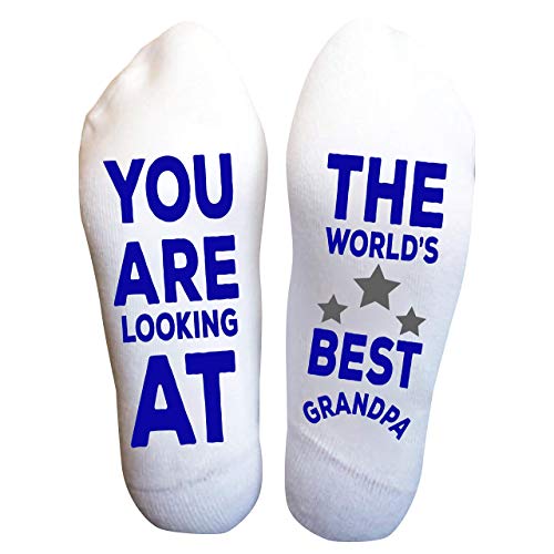 Best Grandpa Crew Socks, Funny Novelty Gifts for Men