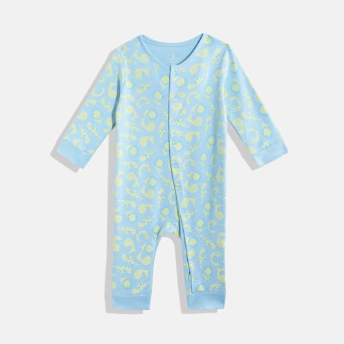 Image of Mothercare Girls Autumn Charm Printed Full Sleeve All-In-One Romper | Soft Cotton Jumpsuit Bodysuit for Baby & Toddler | (Pack of 2)