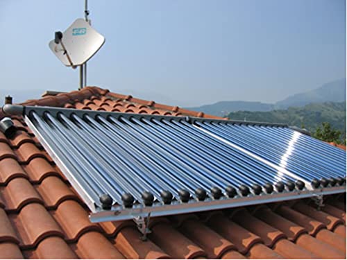 COLLETTORE SOLARE TERMICO PRESSURIZZATO CON 10 TUBI SOTTOVUOTO HP ANTI-STAGNAZIONE TELAIO CON RIFLETTORI
