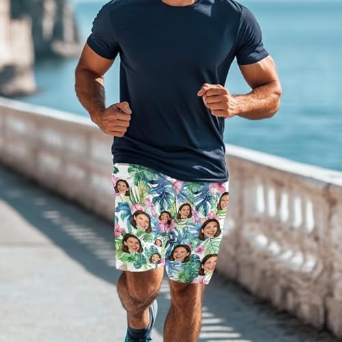 Swim Shorts Men/Women's Bikini Sets,Custom Face Print Swimwear,XS-4XL4