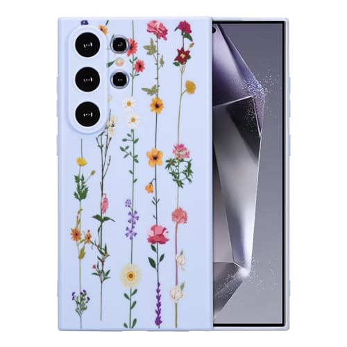 Coque Samsung S24 Ultra silicone souple transparente motif floral