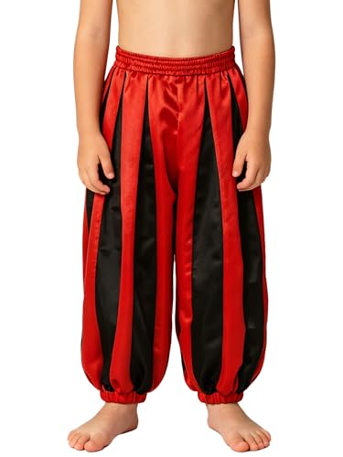 Pantalones harem cosplay médiéval souples pour garçons qui bougent sans contrainte