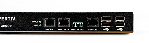 Image of Vertiv Avocent ACS 800 Serial Console with Analog Modem, 4-Port, External AC /DC Power Brick - Global Data Center PDU Cord (ACS804MEAC-400)