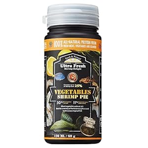 Ultra Fresh Algae Wafers Pleco Food, Spirulina & Algae, Sword Prawns, Balanced Diet, Color Enhancing, All Natural Ingredients, for Algae Eaters, Bottom Feeders, Vegetables Shrimp Pie, 2.12oz