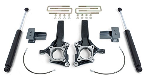 MaxTrac K883242 Suspension Lift Kit w/Shocks 4.5 in. Lift Incl. Front Lift Spindles With Brake Lines/Rear Blocks/U-Bolts/Rear MaxTrac Shocks Suspension Lift Kit w/Shocks