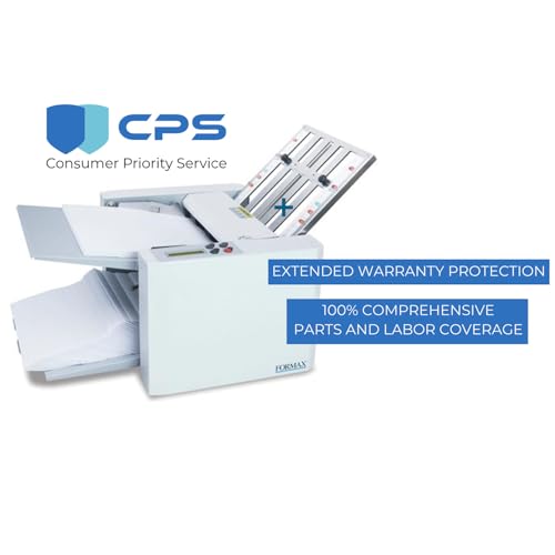 FD 300 Desktop Document Folder with 2-Year Office Machine Protection Plan; High-Speed 7,400 Sheets Per Hour; LCD Control Panel; 3-Digit Counter; 4 Fold Types; Output Conveyor; Handles 8.5\" x 14\" Paper - Thumbnail 2