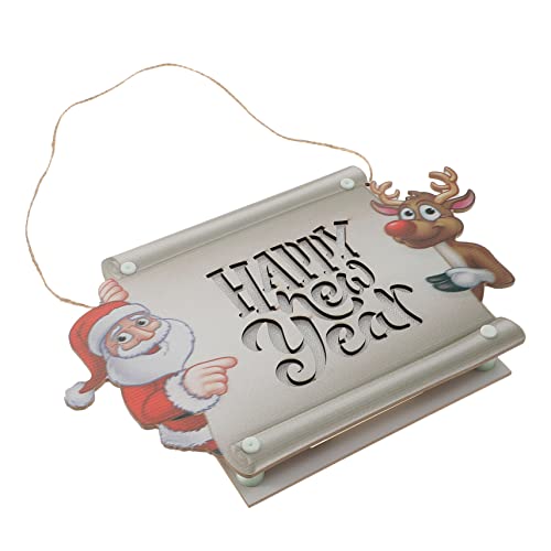 MOBUTOFU Weihnachtliches Holzschild Mit -Beleuchtung Für...