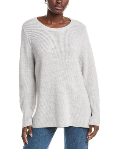 Womens Wool Pullover, L, White