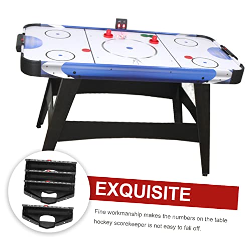Outanaya 4Pcs Tabletop Hockey Score Keepers with Table Balls Essential Score Counting Units for Air Hockey and Table Hockey Games Accurate Scoring Accessories for Family Fun