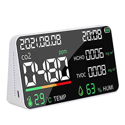 多機能空気品質モニター 温度・湿度・PM2.5 Amazon | 空気品質モニター CO2 PM1.0 PM2.5 PM10 モニター 温度 湿度