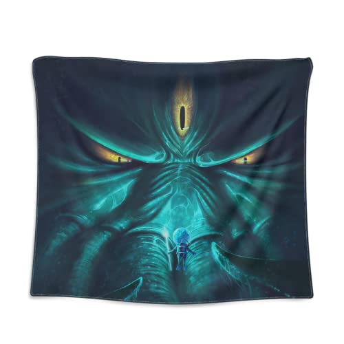 Tapisserie Cthulhu tenture murale horreur Lovecraft déco fantastique 100x125