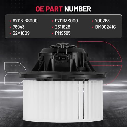 Image of BDFHYK AC Heater Blower Motor Fan 700263 Compatible with Hyundai 2011-2014 Sonata, Compatible with Kia 2011 Optima,HVAC Blower Motor Assembly with Fan Cage Replacement for 971133S000 PM9385