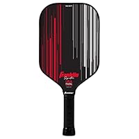 Pala Pickleball Franklin Sports C45 Fibra Carbono - Núcleo Polímero 14 Mm, Aprobada USAP/UPA, Rojo