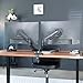 VIVO Dual Monitor up to 32 inches and 19.8 lbs per Screen, Pneumatic Arm Desk Mount, Articulating Counterbalance, VESA Stand, Classic, STAND-V002O