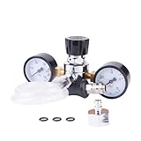 AmazWhip Universal N2O Pressure Regulator Gauge for Nitrous Canisters 640G, 1364G, 2000G Cream Chargers and Whipped Cream Dispenser