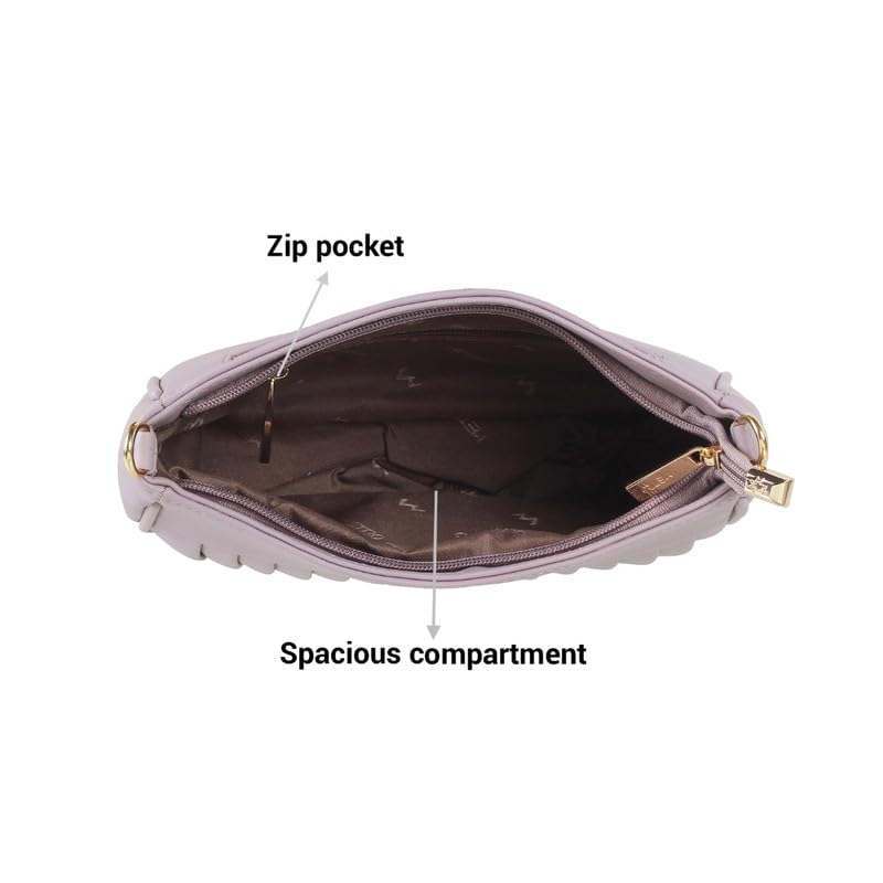 Image of Metro Faux Leather Premium Zipper Casual Sling Bag For Women