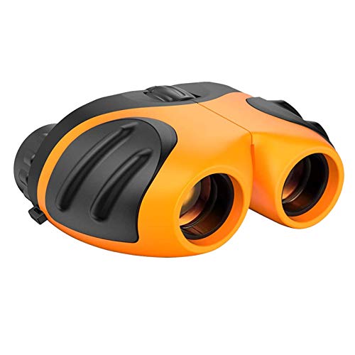 Binoculars for Kids High-Resolution, Gift for Boys & Girls Shockproof Compact Kids Binoculars for Bird Watching, Hiking, Camping, Travel, Learning, Spy Games & Exploration (B-Orange)