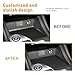 Cup Holder Inserts Coaster for Nissan Sentra Accessories 2025 2024 2023 2022 2021 2020 Center Console Liners Silicone Cup Mat Pad Interior Decoration(4pcs Sets,Black Trim)